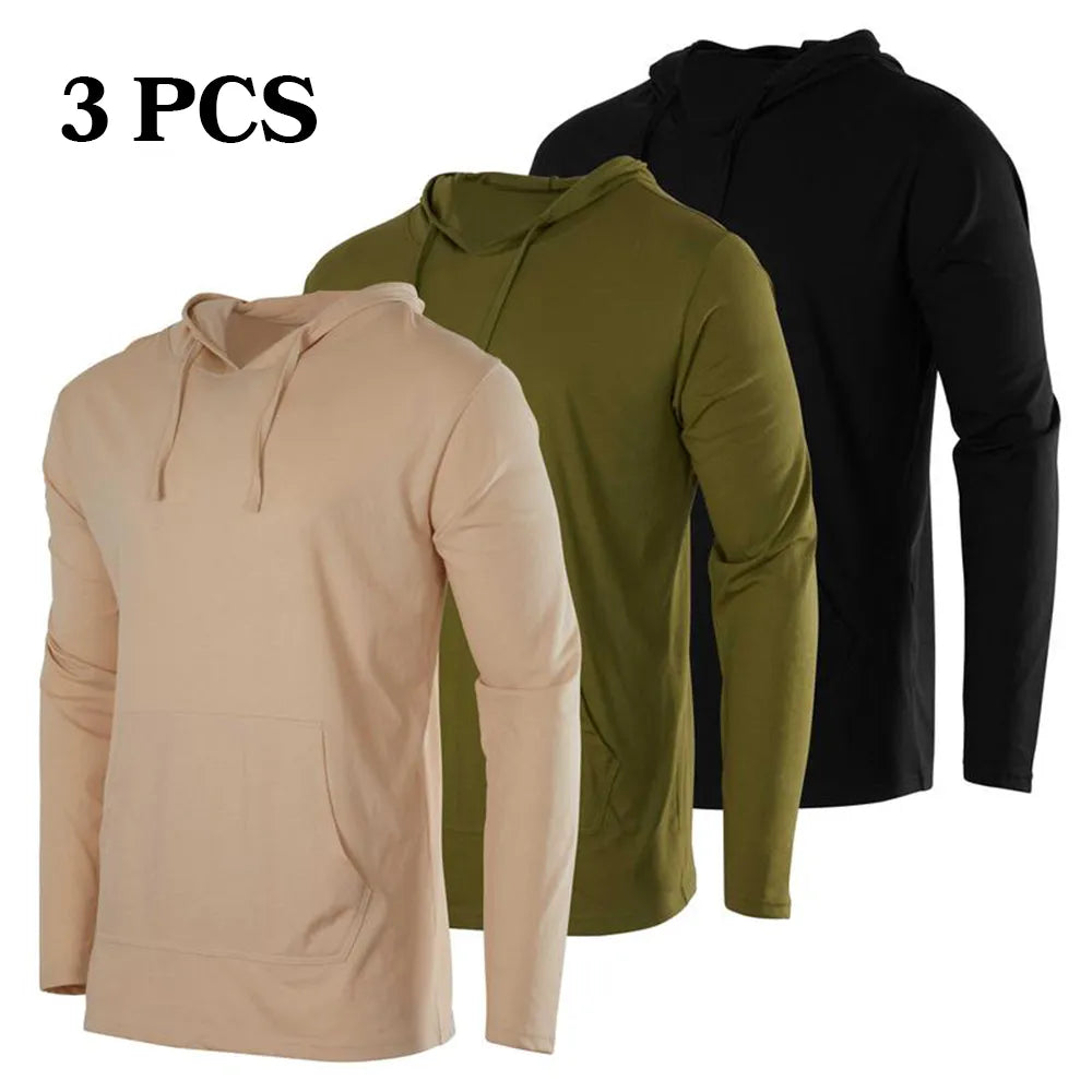 Men's Cotton Lightweight Casual Pullover Drawstring Hoodie With Pocket  (Big & Tall)