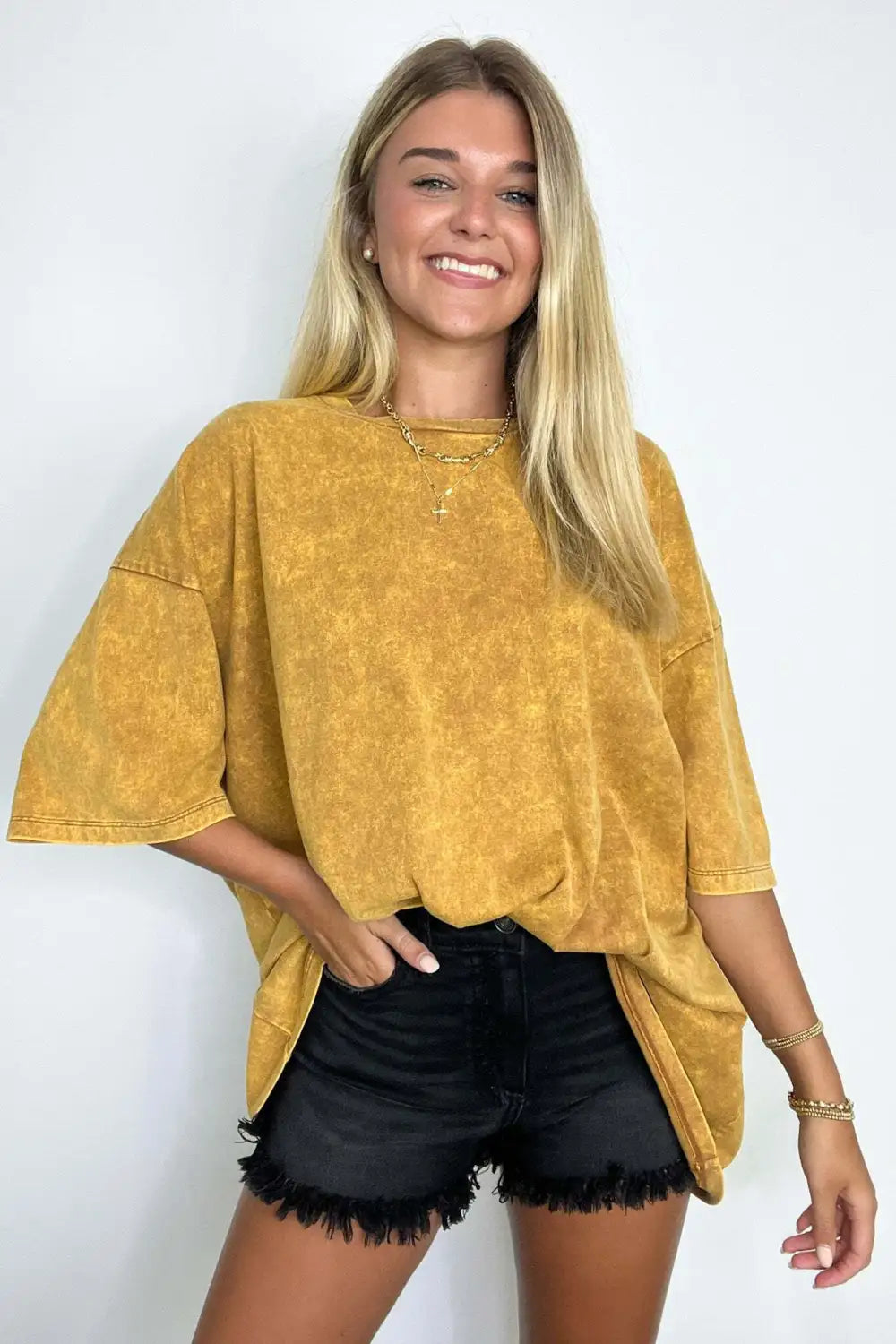 Weekend Awaits Mineral Wash Oversized Top - BACK IN STOCK