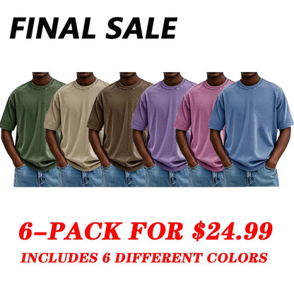 Independence Day Sale⚡10 Packs for $34.99⚡ -Fashion Washed Retro Round Neck Short-sleeved T-shirt(Unisex)