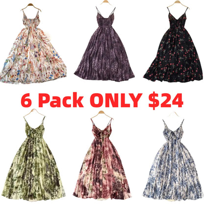 Women's Boho Floral Cami A-Line Summer Dress