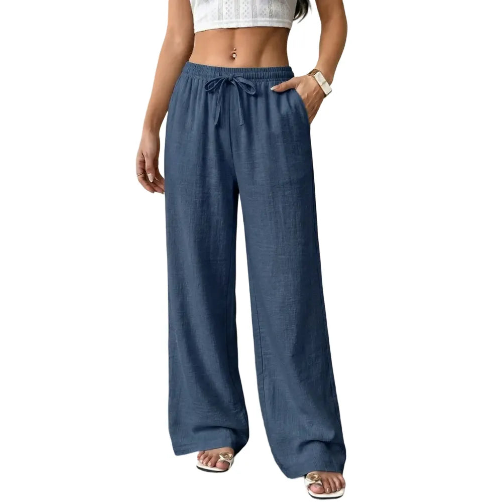 Casual waist-cinching pants