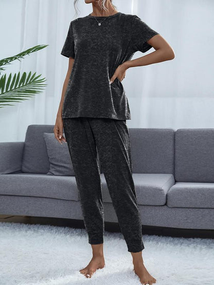 Women's Comfortable Solid Color Lounge Set