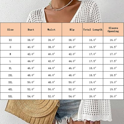 Women's Plain Hollow Out Tie Front Crop Cardigan