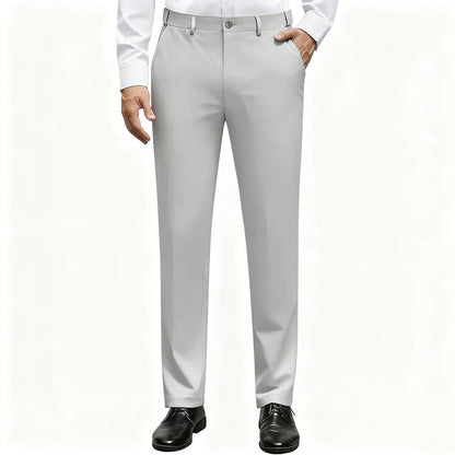 Men's Stretch Dress Pants No Iron Golf Pants Expandable Waist Flat Front Business Casual Pants
