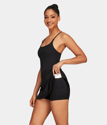 Plush Backless Active Dress-Easy Peezy