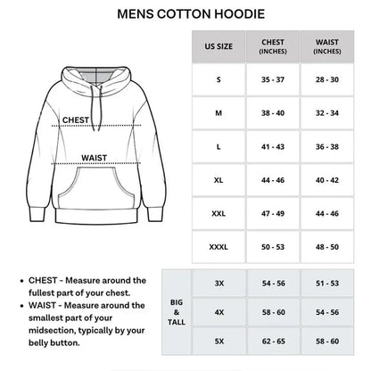 Men's Cotton Lightweight Casual Pullover Drawstring Hoodie With Pocket  (Big & Tall)