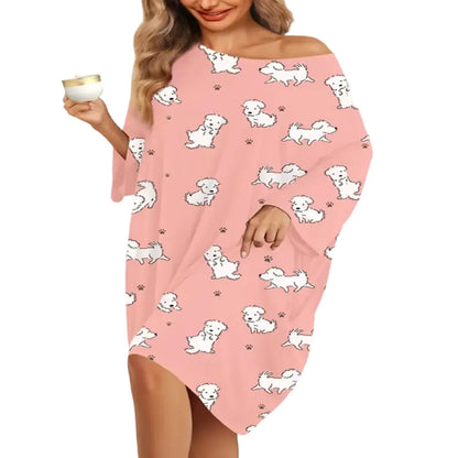 Women's Oversized Pajama Set - Oversized Pajamas