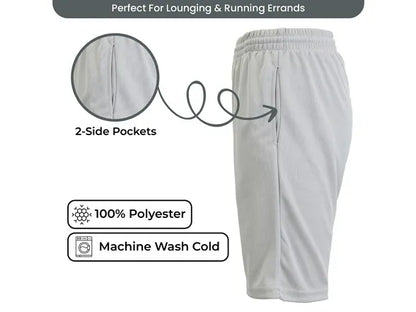 Men's 5-Pack Moisture-Wicking PerformanceActive Mesh Shorts Menswear