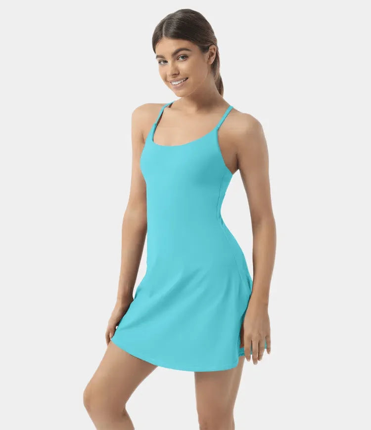 Plush Backless Active Dress-Easy Peezy