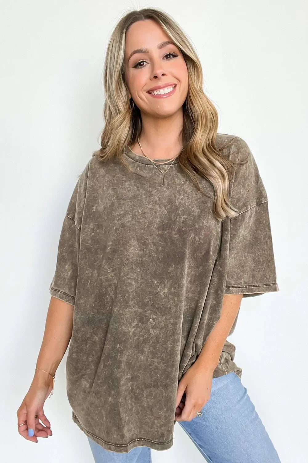 Weekend Awaits Mineral Wash Oversized Top - BACK IN STOCK