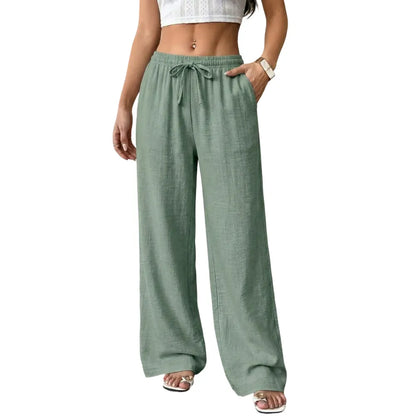 Casual waist-cinching pants