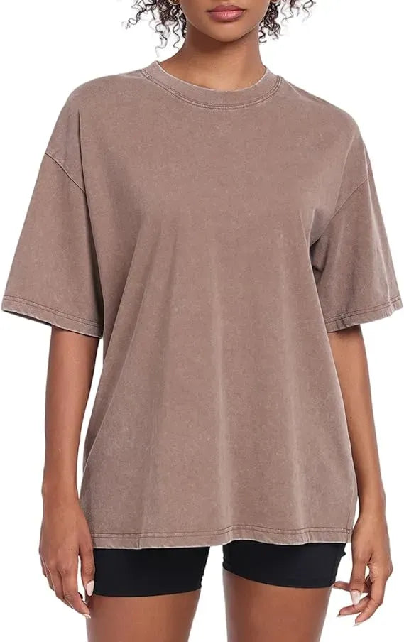 Acid Wash Unisex Oversized Cotton Comfort Tee