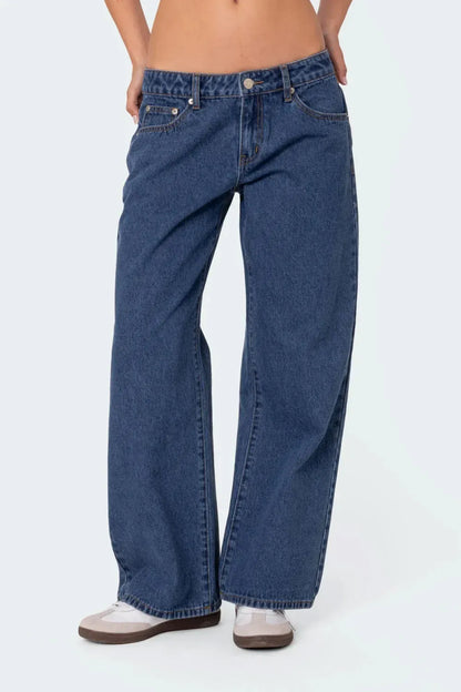 ⚡Last day only $29.9🔥 Raelynn Washed Low Rise Baggy Jeans
