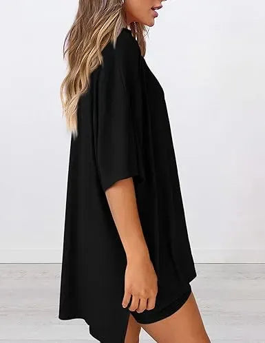 🔥Women's Casual Loose-fitting Two-Piece Set (Crew Neck/V-Neck) 🔥