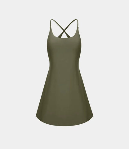 Plush Backless Active Dress-Easy Peezy