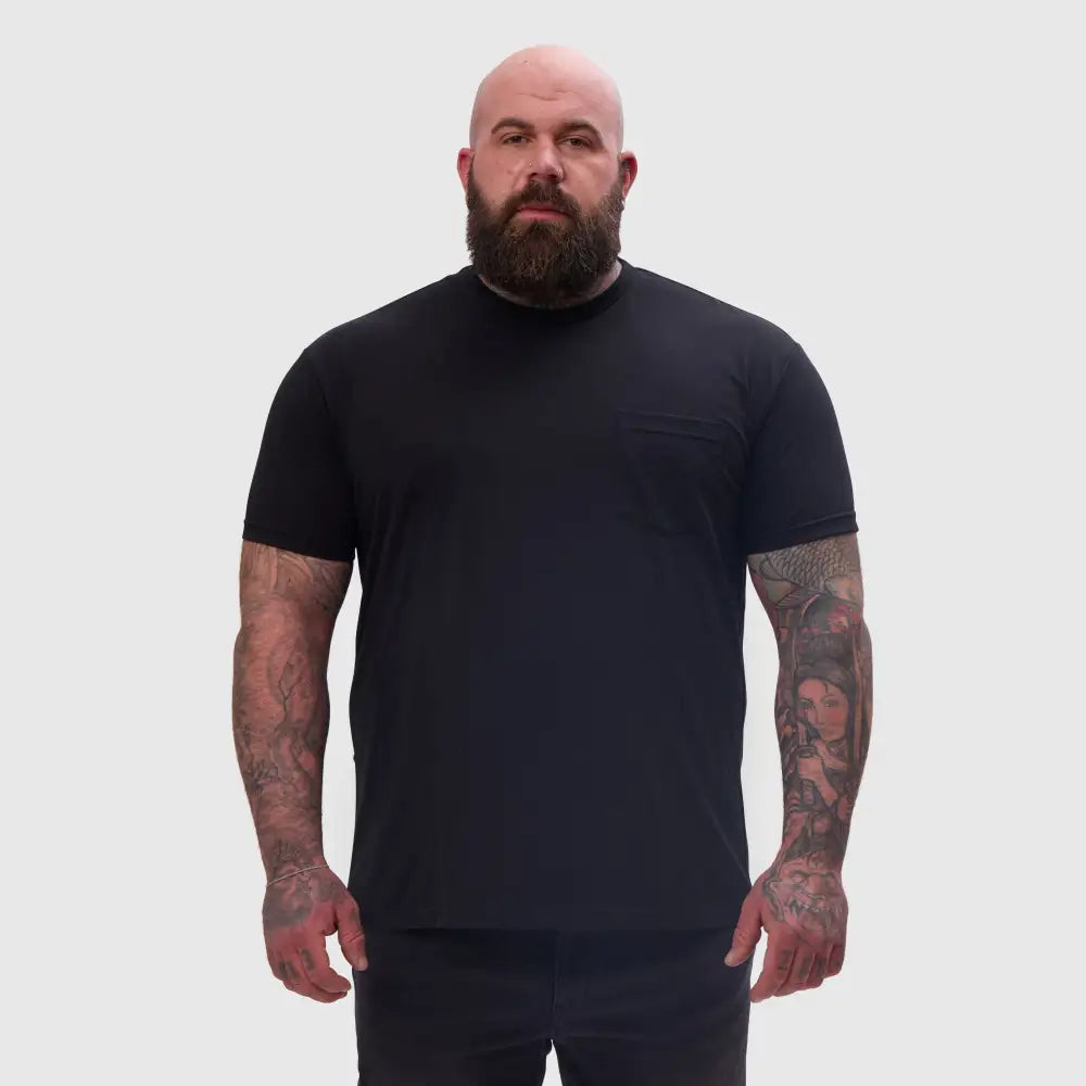 All Black Pocket Crew 3-Pack