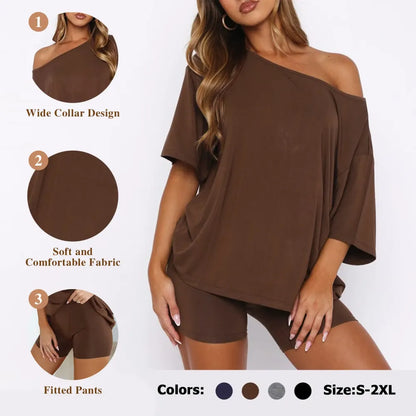 Women’s Off-Shoulder Lounge Set