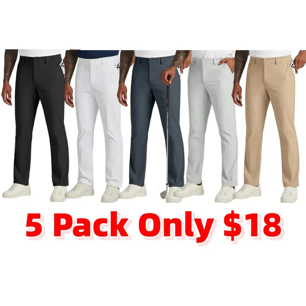 Men's Golf Stretch Straight Leg Pants