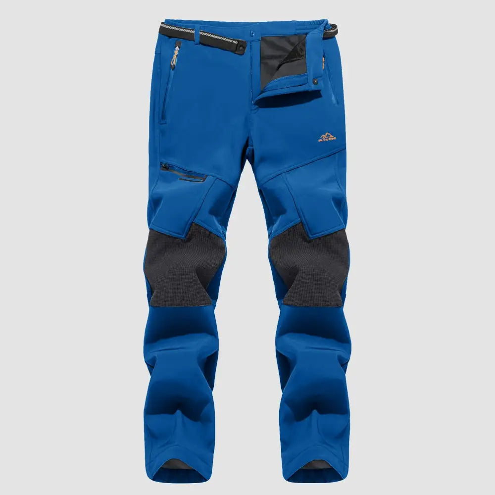 Men's Fleece-Lined Winter Ski Pants – Water-Resistant with 4 Zip Pockets