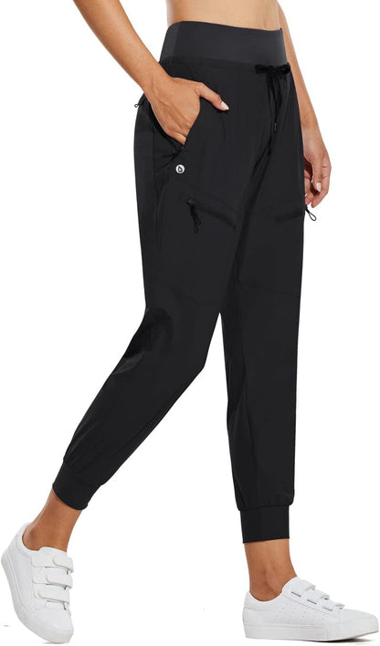 ⏰8-PACK ONLY $24.99-Women's UPF50+ Quick-Dry Joggers: High Waist Hiking Pants w/5 Zips