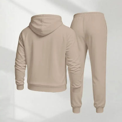 Blessed Cross Letter Print Hoodie & Drawstring Sweatpants Set