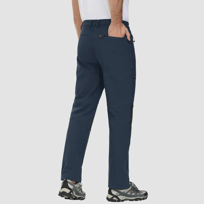 Men's Fleece-Lined Winter Ski Pants – Water-Resistant with 4 Zip Pockets