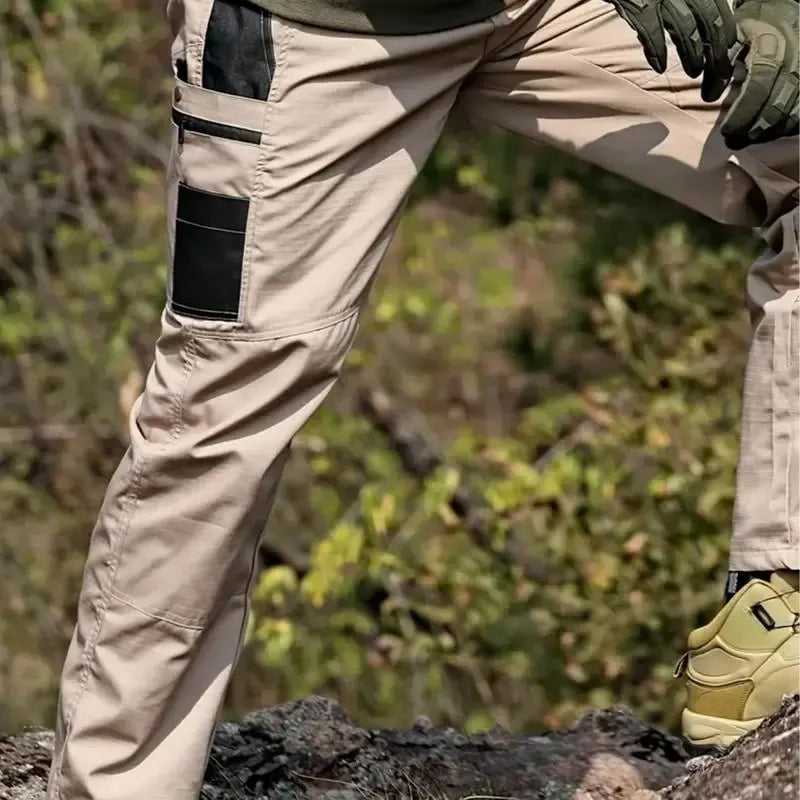 Men's Solid Color Tactical Work Pants