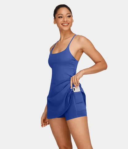 Plush Backless Active Dress-Easy Peezy