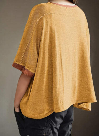 Dokotoo Summer Shirts 2025 Womens Solid T Shirts for Women Loose Oversized Tops Basic Tee