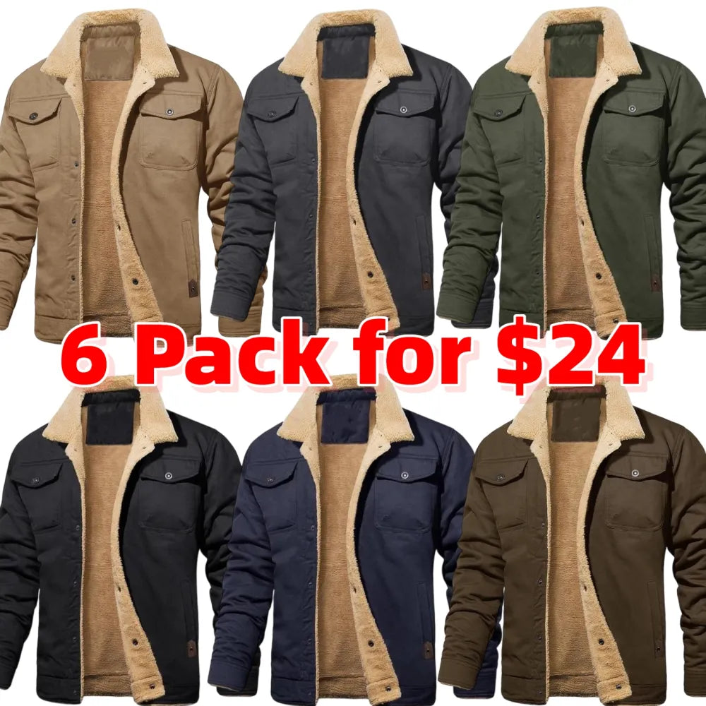 Men's Sherpa Lined Winter Trucker Jacket
