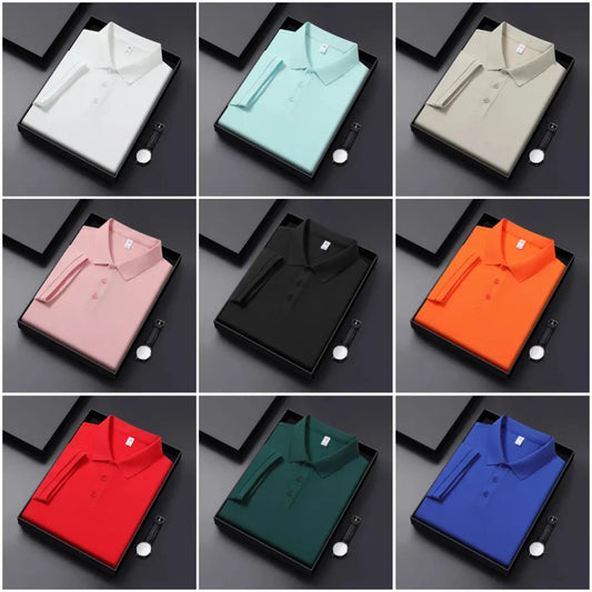 9 Pack | Men's Classic Fit LIGHT Polo Shirts
