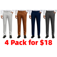 4-Pack-B (Light Gray+Brown+Navy Blue+Dark Grey)