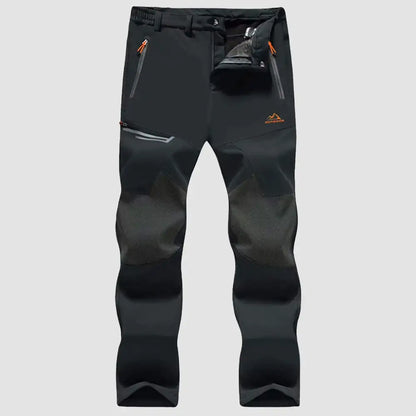 Men's Fleece-Lined Winter Ski Pants – Water-Resistant with 4 Zip Pockets