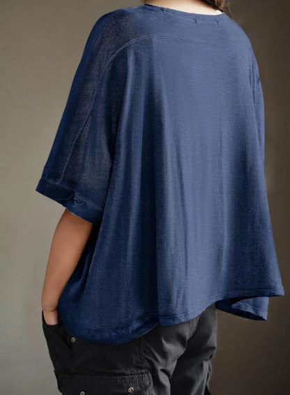 Dokotoo Summer Shirts 2025 Womens Solid T Shirts for Women Loose Oversized Tops Basic Tee