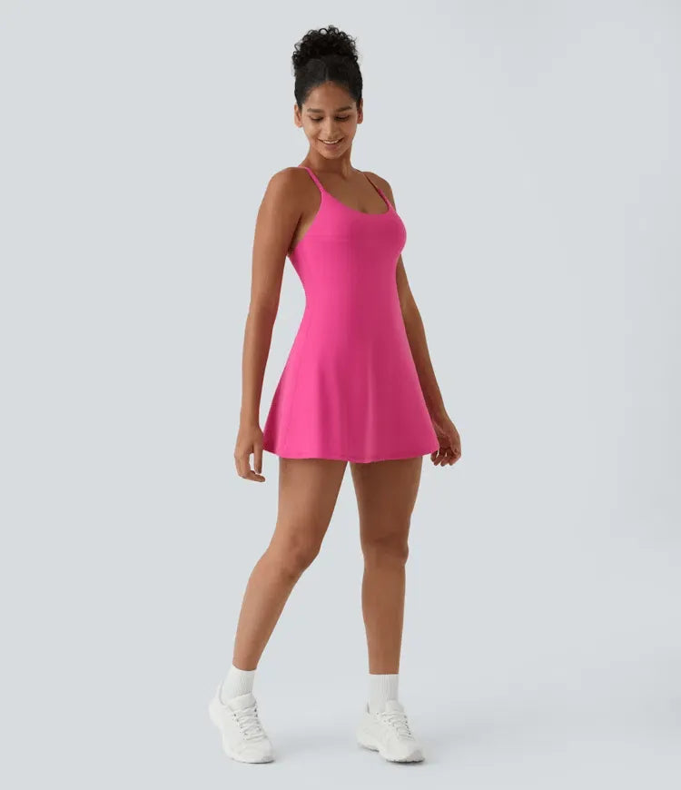 Plush Backless Active Dress-Easy Peezy
