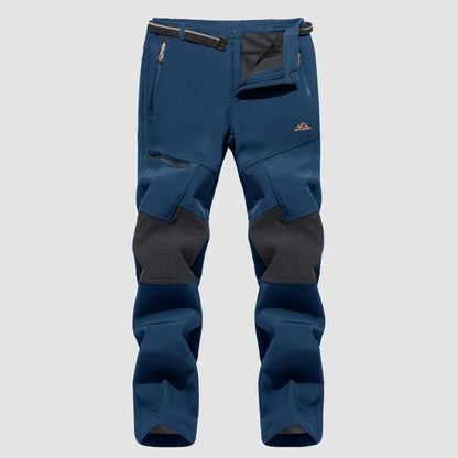 Men's Fleece-Lined Winter Ski Pants – Water-Resistant with 4 Zip Pockets