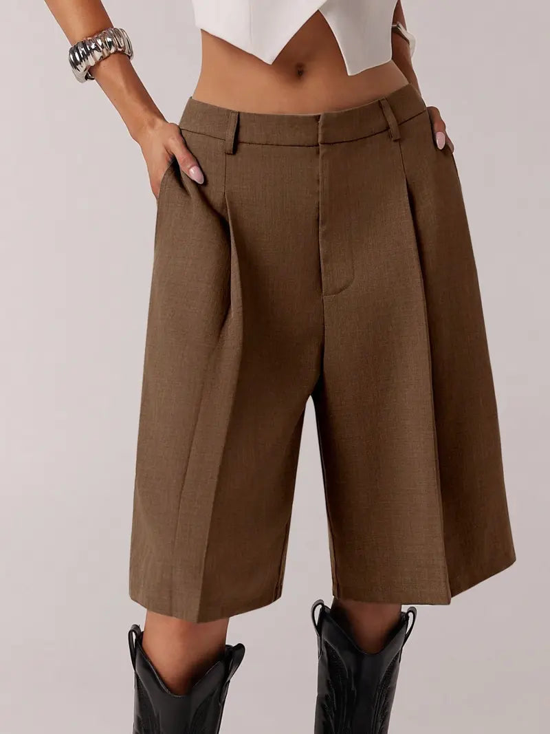 Women's Bermuda Shorts – Comfortable Fit Business Casual Summer Shorts
