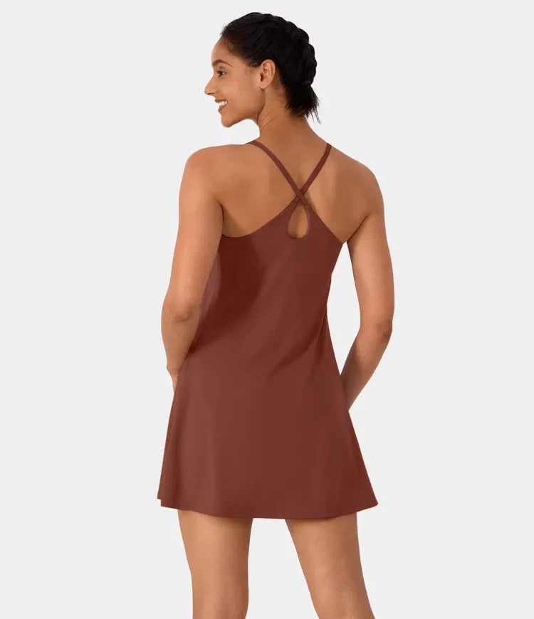 Plush Backless Active Dress-Easy Peezy