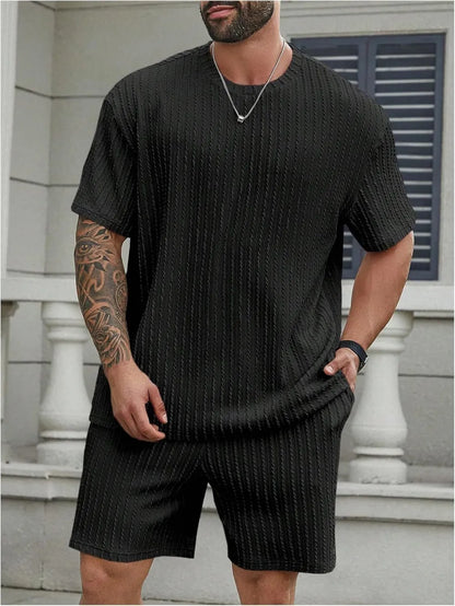 💝Last day promotion! Men's two-piece textured suit