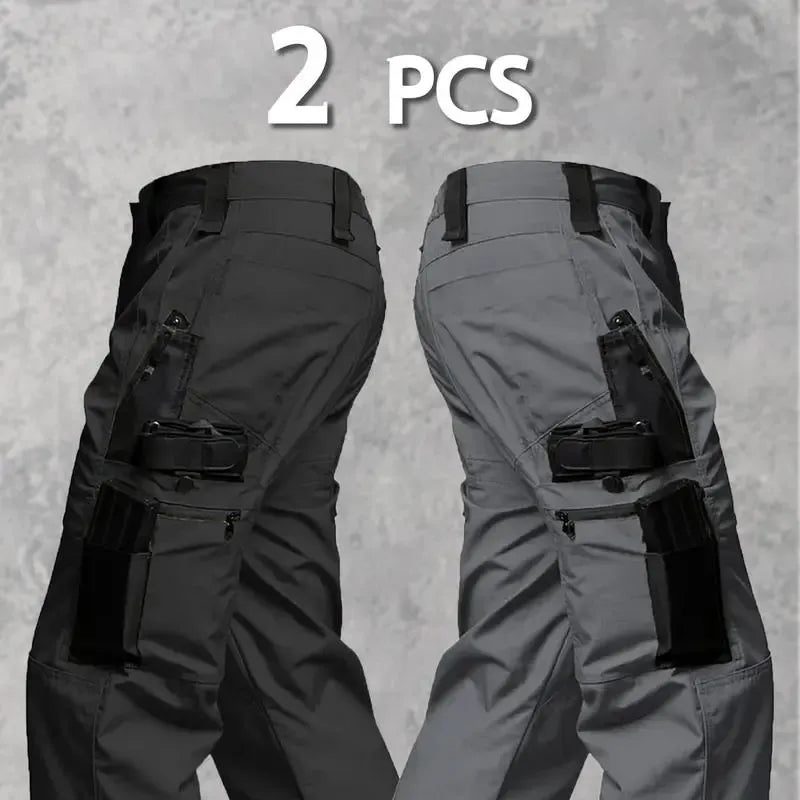 Men's Solid Color Tactical Work Pants