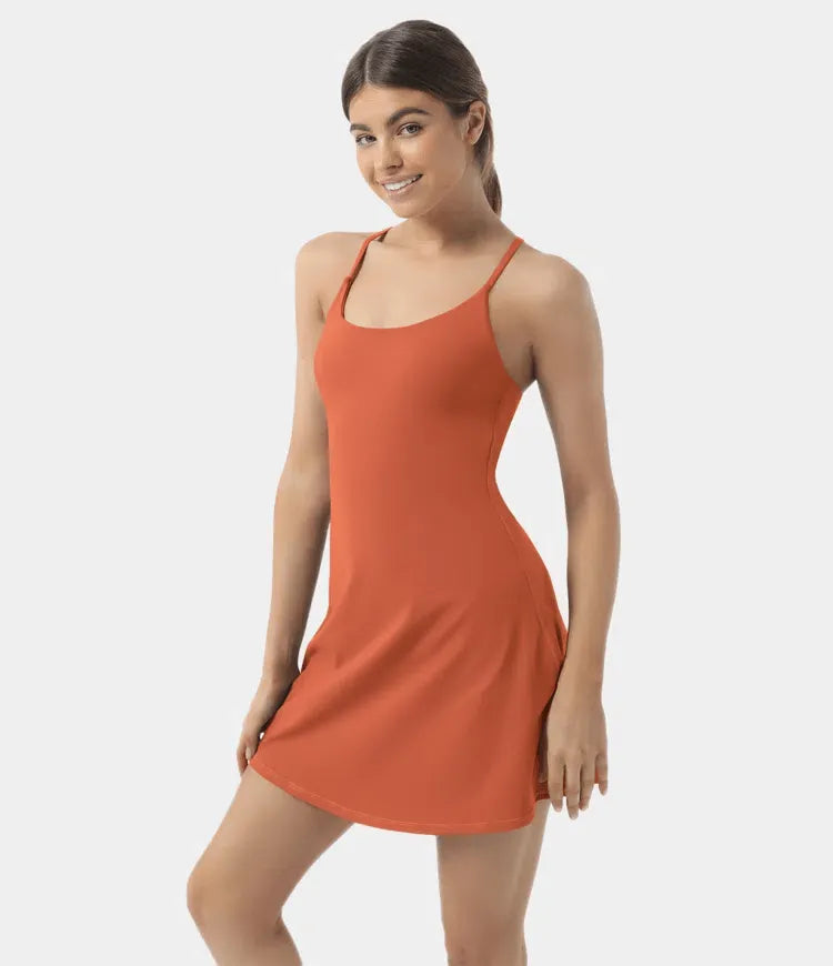 Plush Backless Active Dress-Easy Peezy