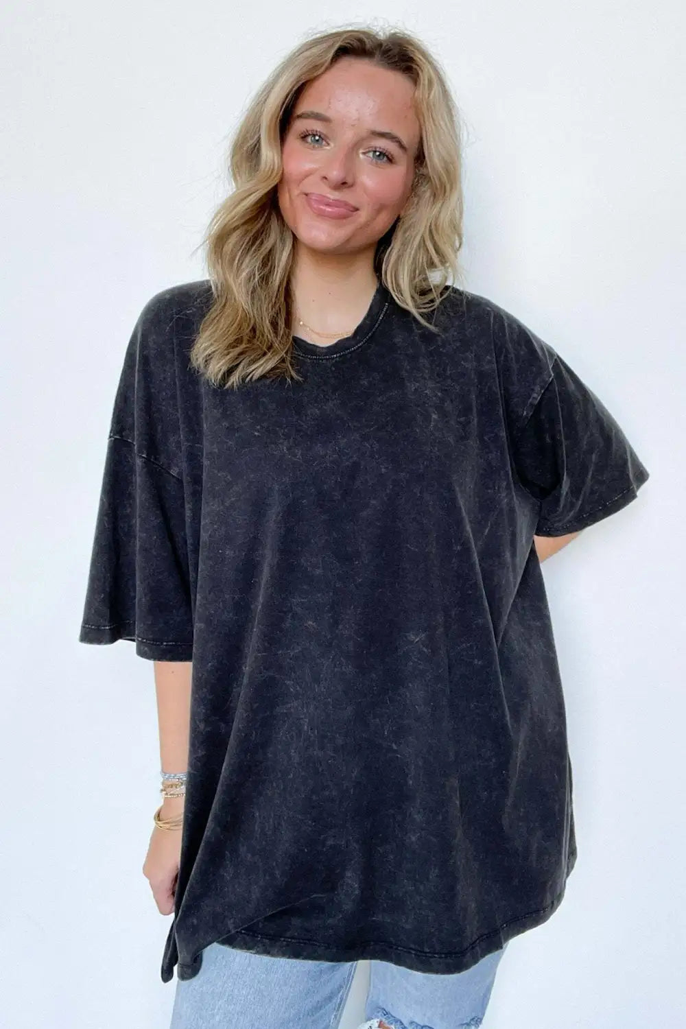 Weekend Awaits Mineral Wash Oversized Top - BACK IN STOCK