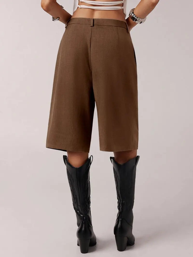 Women's Bermuda Shorts – Comfortable Fit Business Casual Summer Shorts