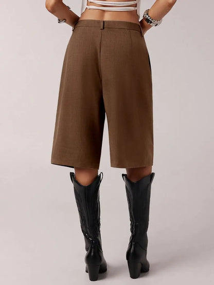 Women's Bermuda Shorts – Comfortable Fit Business Casual Summer Shorts
