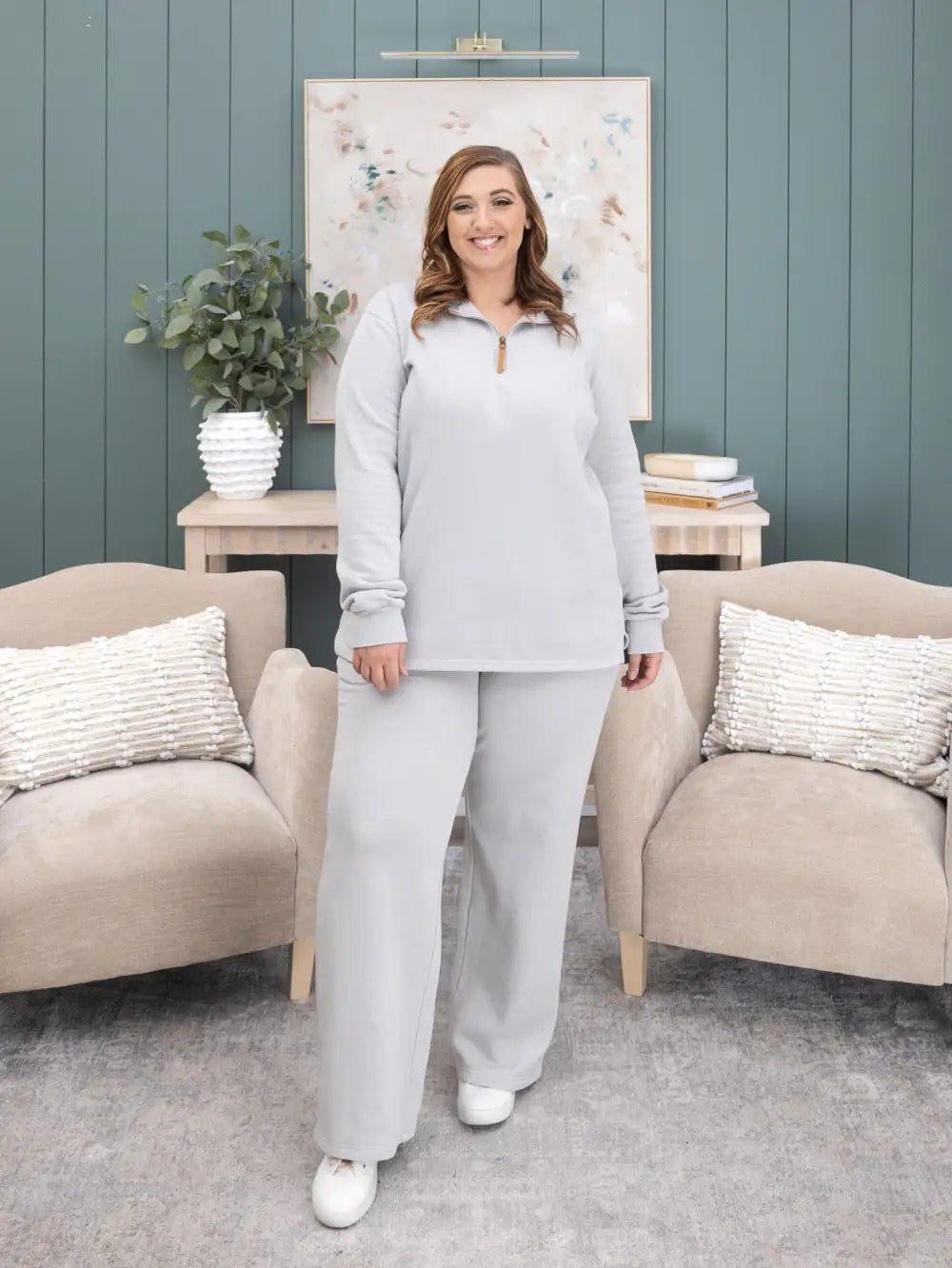 1/4 Zip "Lived - In" Garment Washed Pullover by DD Design | S-5XL