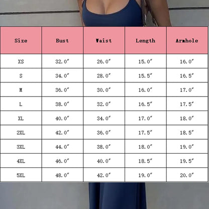 Solid-Color Sleeveless Backless Tie-Strap Camisole and Slim-Fit Side-Slit Maxi Skirt Two-Piece Set