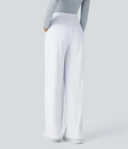 ⏰Big Spring Sale!High Waisted Side Pocket Straight Leg Work Pants