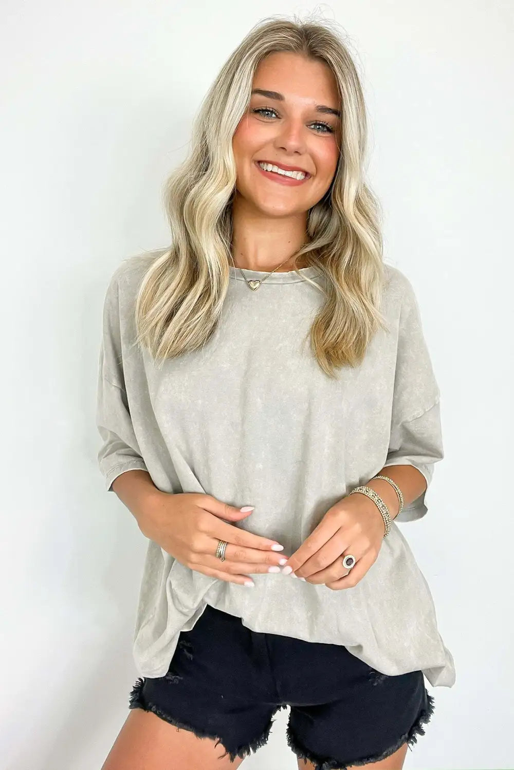 Weekend Awaits Mineral Wash Oversized Top - BACK IN STOCK