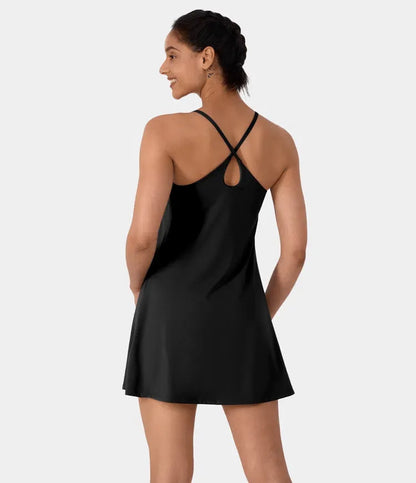 Plush Backless Active Dress-Easy Peezy
