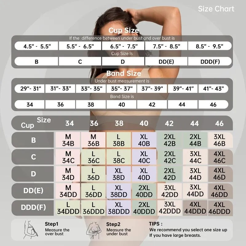 Women Wirefree Bras for Women Full Coverage No Underwire Everyday Bras Comfortable Wireless Padded Bras